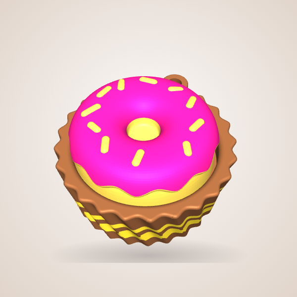 Chaveiro Cupcake Donut Antiestresse
