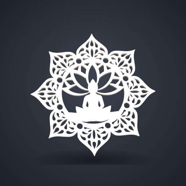 Mandala de Parede Buda 1OCM